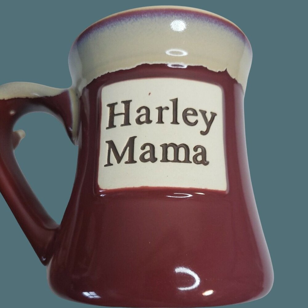 Harley Mama Oversized Drip Glaze Pottery Mug